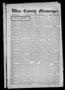 Newspaper: Wise County Messenger. (Decatur, Tex.), Vol. 25, No. 8, Ed. 1 Friday,…