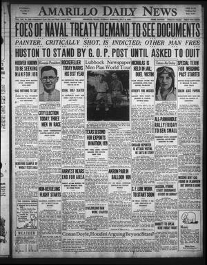 Primary view of Amarillo Daily News (Amarillo, Tex.), Vol. 21, No. 206, Ed. 1 Tuesday, July 8, 1930