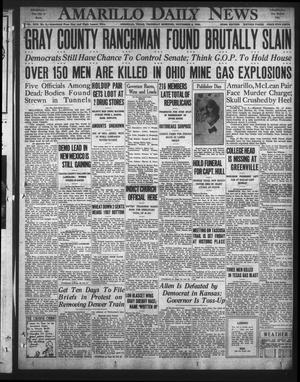 Primary view of Amarillo Daily News (Amarillo, Tex.), Vol. 22, No. 3, Ed. 1 Thursday, November 6, 1930