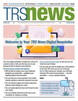 Primary view of TRS News, Retiree Edition, Spring 2023