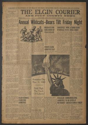 The Elgin Courier and Four County News (Elgin, Tex.), Vol. 50, No. 32, Ed. 1 Thursday, November 7, 1940