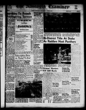 The Navasota Examiner and Grimes County Review (Navasota, Tex.), Vol. 62, No. 10, Ed. 1 Thursday, November 22, 1956