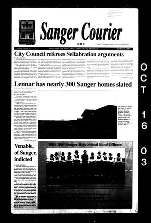 Sanger Courier (Sanger, Tex.), Vol. 105, No. 42, Ed. 1 Thursday, October 16, 2003