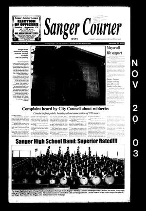 Sanger Courier (Sanger, Tex.), Vol. 105, No. 46, Ed. 1 Thursday, November 20, 2003