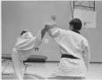 Photograph: Two Male Students Sparring in Karate Class