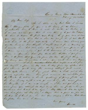 Primary view of [Letter from David Fentress to Clara, February 22, 1864]