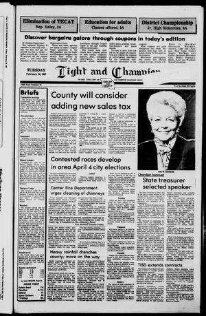 Light and Champion (Center, Tex.), Vol. 110, No. 16, Ed. 1 Tuesday, February 24, 1987