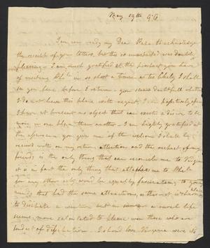 Primary view of [Letter from Ann Upshur Eyre to her step-father John Upshur - May 19, 1796]