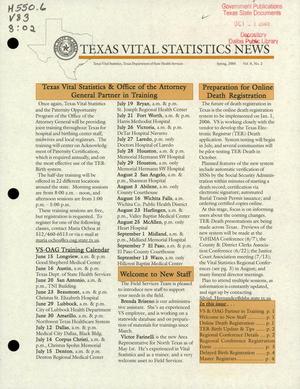 Texas Vital Statistics News, Volume 8, Number 2, Spring 2005