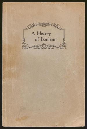 A History of Bonham, Texas