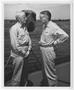 Photograph: [Admiral Chester W. Nimitz and Admiral Halsey Aboard U.S.S. Curtiss]