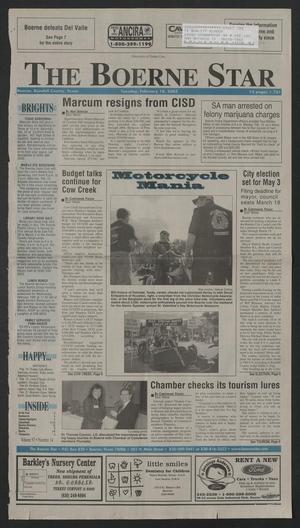 Primary view of The Boerne Star (Boerne, Tex.), Vol. 97, No. 14, Ed. 1 Tuesday, February 18, 2003