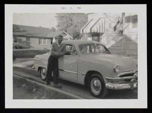 [Ralph W. Thornton with His 1954 Ford Sunliner]