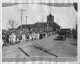 Photograph: [North Texas Football Team at Denton Depot, 1929]