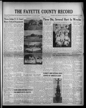 The Fayette County Record (La Grange, Tex.), Vol. 29, No. 5, Ed. 1 Friday, November 17, 1950