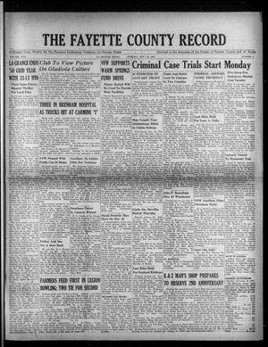 The Fayette County Record (La Grange, Tex.), Vol. 29, No. 6, Ed. 1 Tuesday, November 21, 1950