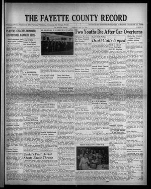 The Fayette County Record (La Grange, Tex.), Vol. 29, No. 14, Ed. 1 Tuesday, December 19, 1950