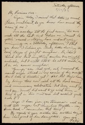 [Letter from Felix Butte to Elizabeth Kirkpatrick - May 12, 1923]