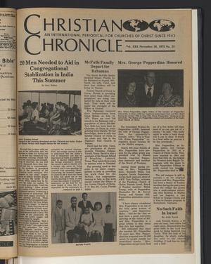 Christian Chronicle (Nashville, Tenn.), Vol. 30, No. 23, Ed. 1 Tuesday, November 20, 1973