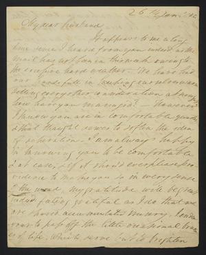 Primary view of [Letter from Elizabeth Upshur Teackle to Littleton Dennis Teackle, January 26, 1812]