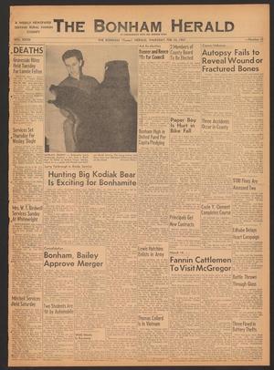 Primary view of The Bonham Herald (Bonham, Tex.), Vol. 28, No. 22, Ed. 1 Thursday, February 23, 1967