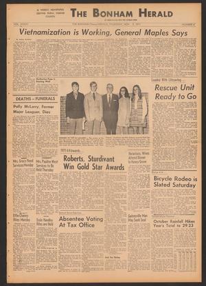The Bonham Herald (Bonham, Tex.), Vol. 33, No. 6, Ed. 1 Thursday, November 4, 1971