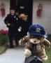 Photograph: [Arlington Police Chaplain Harold Elliott's "Cop Bear" on his mailbox]