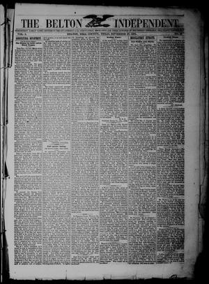 Primary view of The Belton Independent. (Belton, Tex.), Vol. 3, No. 29, Ed. 1 Saturday, November 27, 1858