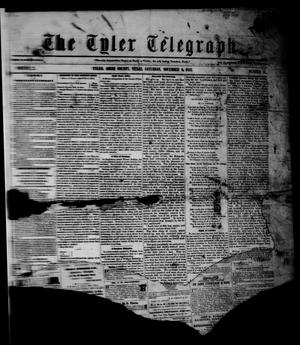 Primary view of The Tyler Telegraph.(Tyler, Tex.), Vol. 2, No. 14, Ed. 1 Saturday, November 6, 1852