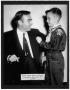 Photograph: [Jim Wright with a boy scout, 1955]