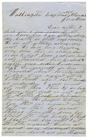 Primary view of [Letter from David S. Kennard to Sarah Kennard, June 11, 1862]