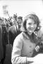 Photograph: [Jacqueline Kennedy greeting the crowd at Love Field]