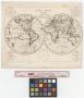 Map: Mappe-monde divisée en ses quatre parties.