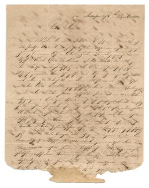 Primary view of [Letter from August Huth to Ferdinand Louis Huth, December 6, 1843]