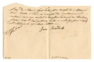 Primary view of [Receipt for 14 francs, 40 cents paid to Jean Friedrich, April 27, 1844]