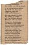 Clipping: [Clipping in German with a poem about beer and account of a hunting t…