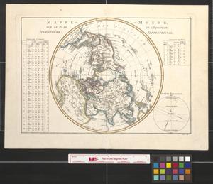 Primary view of Mappemonde, sur le plan de l'equateur hemisphère septentrional.