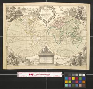 Primary view of Mappe monde qui comprend les nouvelles découvertes faites jusqu'a ce jour.