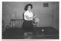 Photograph: [Photograph of a Woman Playing Ping Pong]