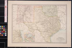 Primary view of object titled 'Texas, New Mexico & Indian Territory: with environs of Chicago & New Orleans'.