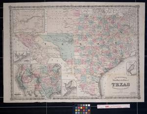 Primary view of [Richardson's new map of the state of Texas, prepared for the Texas almanac, 1873]