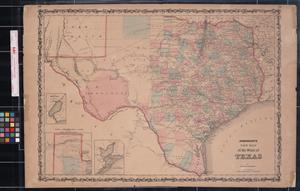 Primary view of [Johnson's new map of the state of Texas]