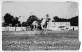 Photograph: Bob Calen trick riding - Cowboy Championship Contest, c. 1920