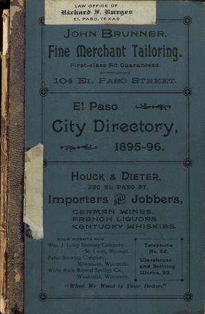 El Paso City Directory for the Years 1895 - 1896
