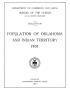 Pamphlet: Population of Oklahoma and Indian Territory, 1907