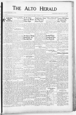 Primary view of The Alto Herald (Alto, Tex.), Vol. 38, No. 29, Ed. 1 Friday, November 18, 1938