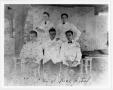 Photograph: [Rice Hotel, chefs and cooks in kitchen]
