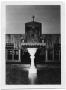 Photograph: [Alter and Baptismal Font of Ansgar Church of Danevang]