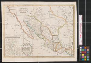 Primary view of Mexico or New Spain : in which the motions of Cortes may be traced.