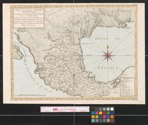 Primary view of Carte d'une partie de l'Amérique Séptentrionale: qui contient partie de la Nle. Espagne, et de la Louisiane, pour servir aux voyages au tour du monde et vers les deux pôles.